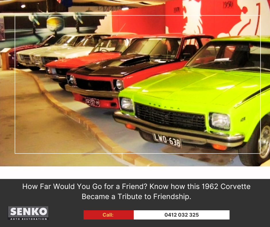 Car Restorations | Brisbane | Gold Coast | <strong>How Far Would You Go for a Friend? How a 1962 Corvette Became a Tribute to Friendship</strong>